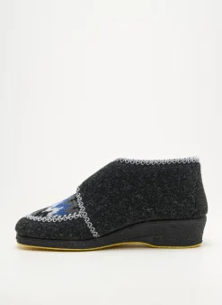 Chaussons/pantoufles Emanuela Gris Talon Plat Jusqu'à 3cm