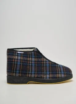Chaussons/pantoufles Emanuela Bleu Talon Plat Jusqu'à 3cm