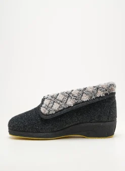 Chaussons/pantoufles Emanuela Gris Talon Plat Jusqu'à 3cm