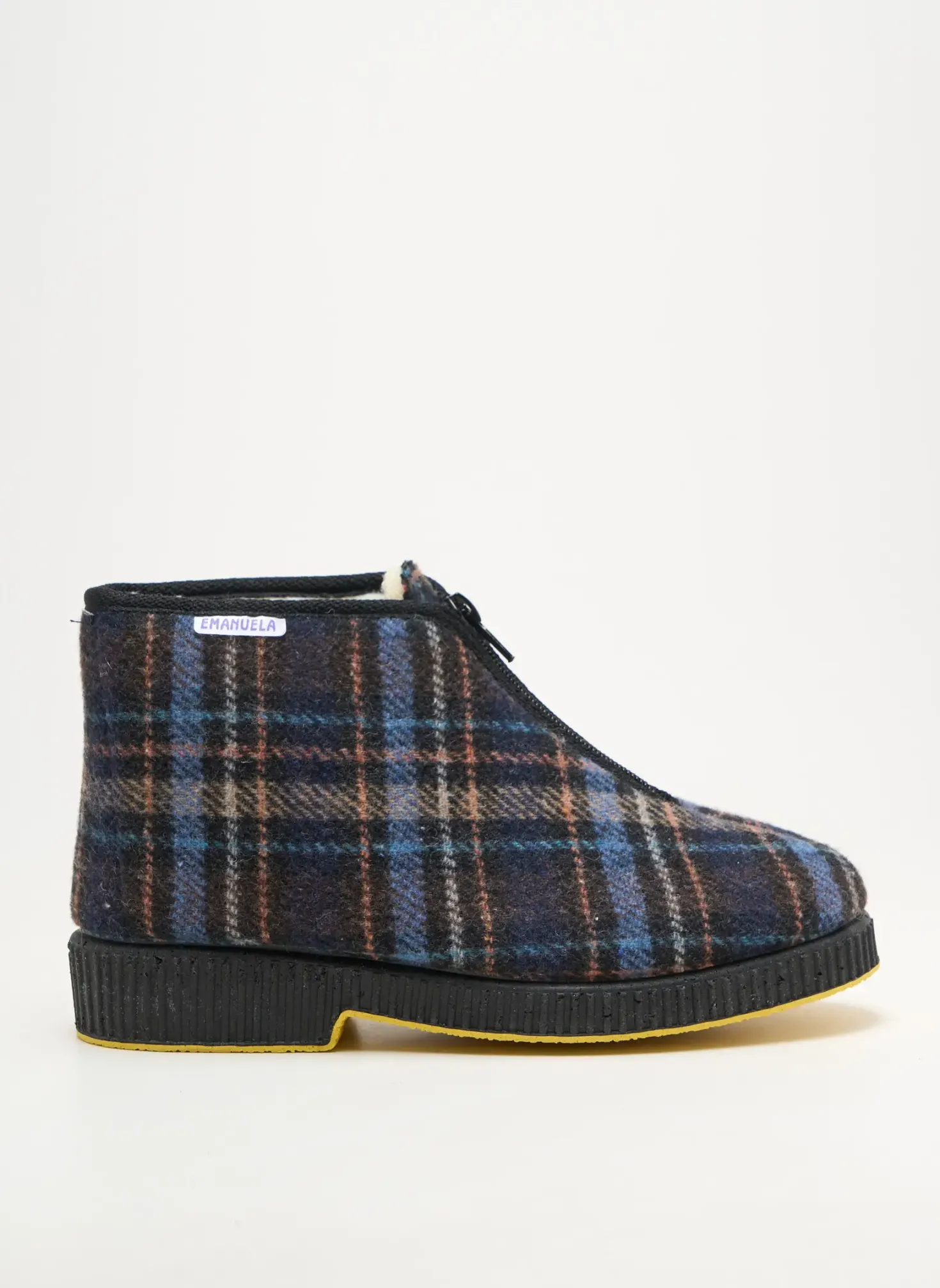 Chaussons/pantoufles Emanuela Bleu Talon Plat Jusqu'à 3cm