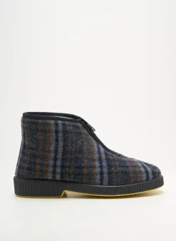 Chaussons/pantoufles Emanuela Bleu Talon Plat Jusqu'à 3cm