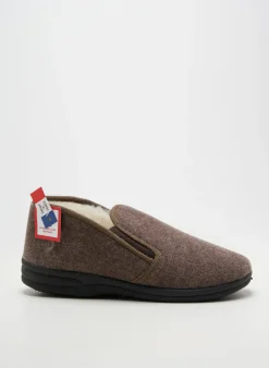 Chaussons/pantoufles Fargeot Marron Bout Rond