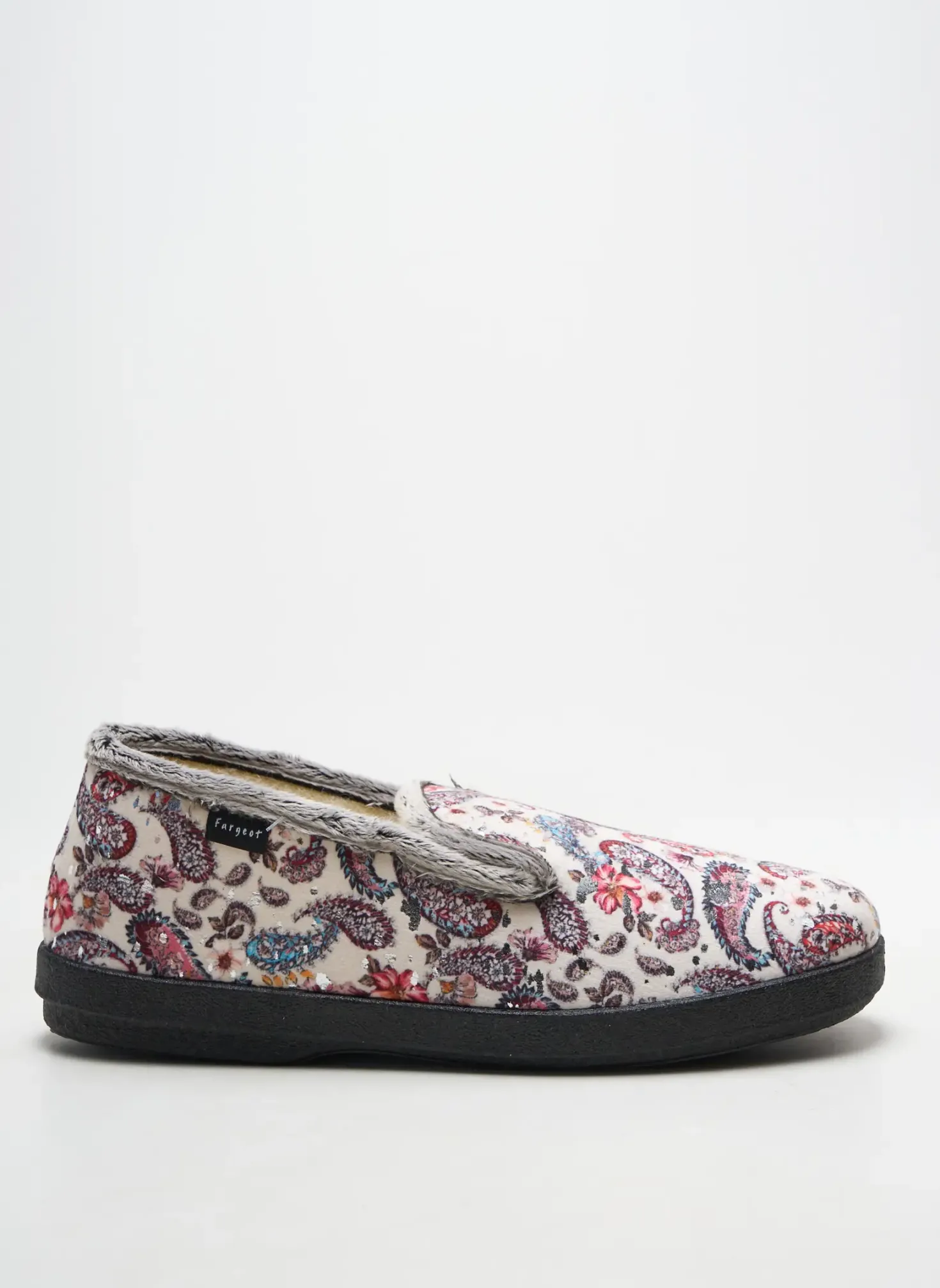 Chaussons/pantoufles Fargeot Blanc Talon Plat Jusqu'à 3cm