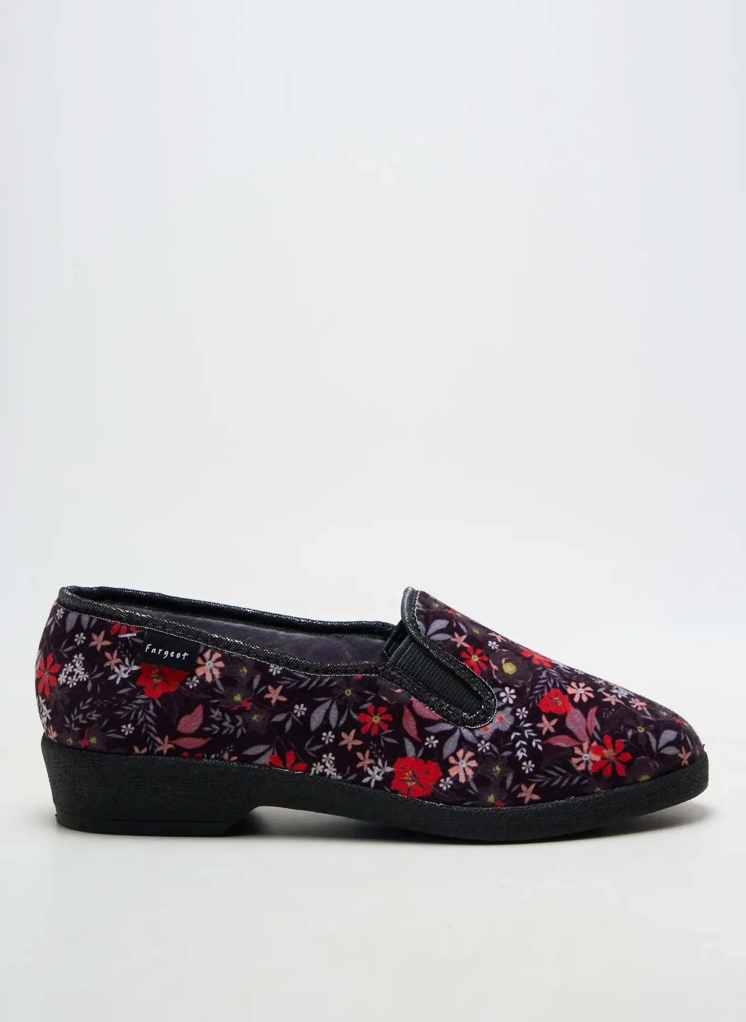 Chaussons/pantoufles Fargeot Noir Talon Plat Jusqu'à 3cm