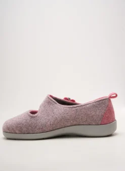 Chaussons/pantoufles Fargeot Rose Talon Plat Jusqu'à 3cm