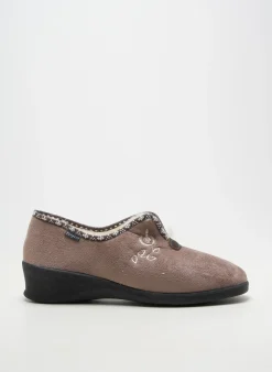 Chaussons/pantoufles Fargeot Beige Talon De 4 À 6cm
