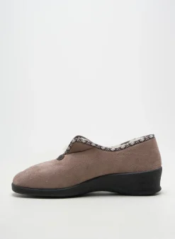 Chaussons/pantoufles Fargeot Beige Talon De 4 À 6cm
