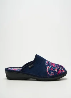 Chaussons/pantoufles Fargeot Bleu Talon De 4 À 6cm