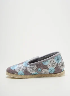 Chaussons/pantoufles Fargeot Gris Talon Plat Jusqu'à 3cm