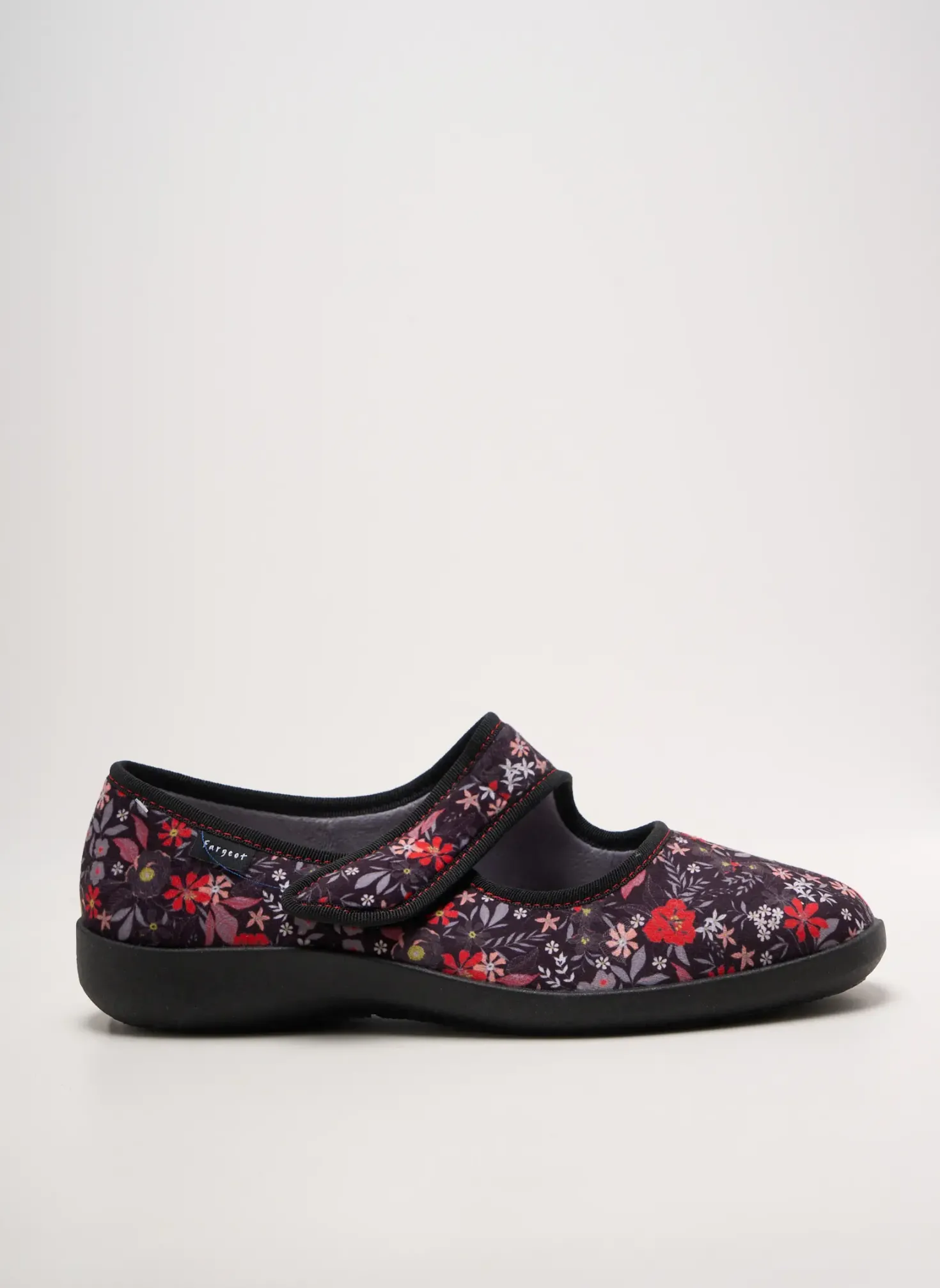 Chaussons/pantoufles Fargeot Noir Talon Plat Jusqu'à 3cm