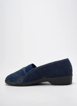 Chaussons/pantoufles Fargeot Bleu Talon Plat Jusqu'à 3cm