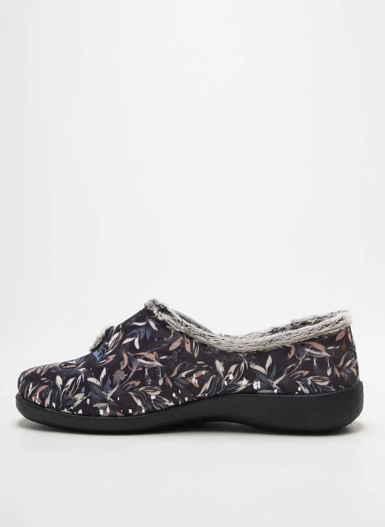 Chaussons/pantoufles Fargeot Noir Talon Plat Jusqu'à 3cm