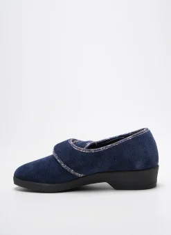 Chaussons/pantoufles Fargeot Bleu Talon Plat Jusqu'à 3cm