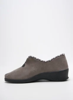 Chaussons/pantoufles Fargeot Gris Talon De 4 À 6cm