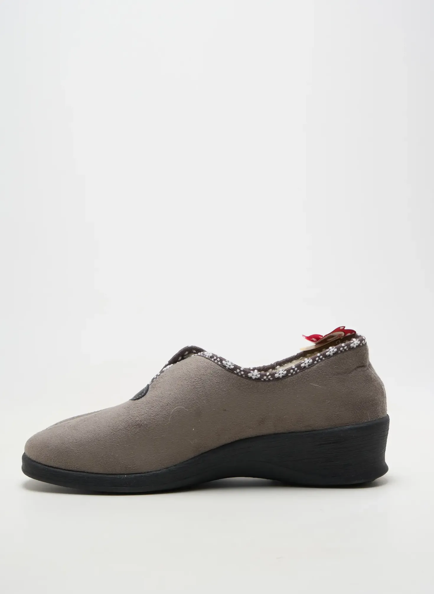 Chaussons/pantoufles Fargeot Gris Talon Plat Jusqu'à 3cm