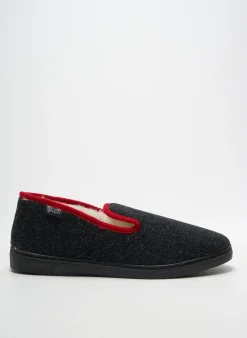 Chaussons/pantoufles Fargeot Gris Bout Rond