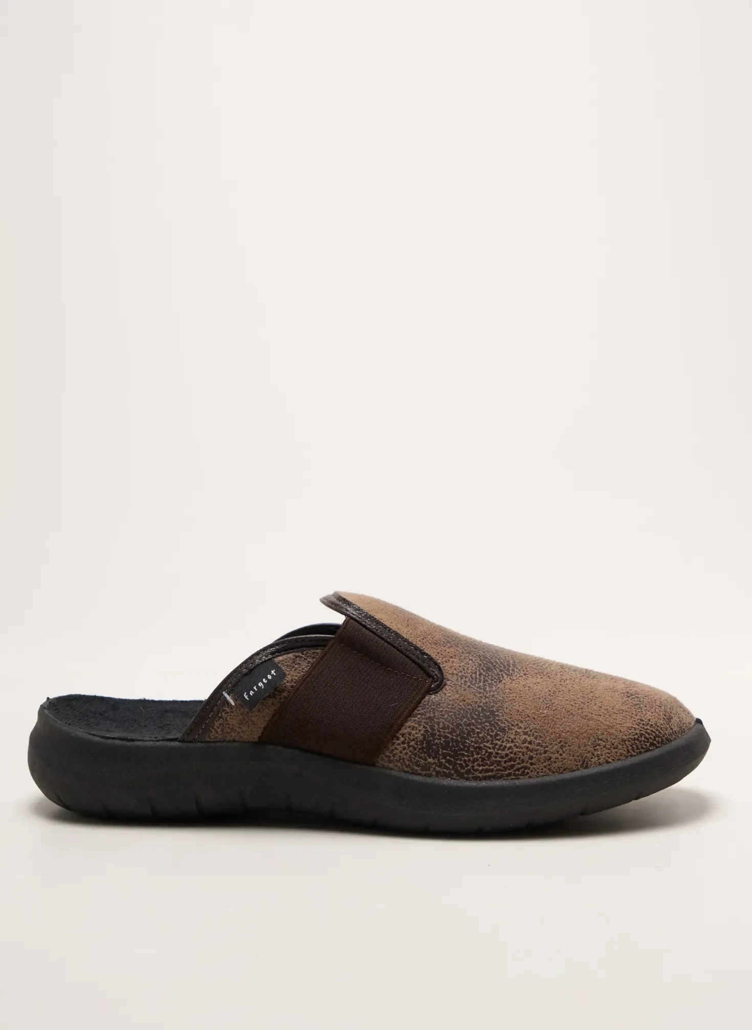 Chaussons/pantoufles Fargeot Marron Bout Rond