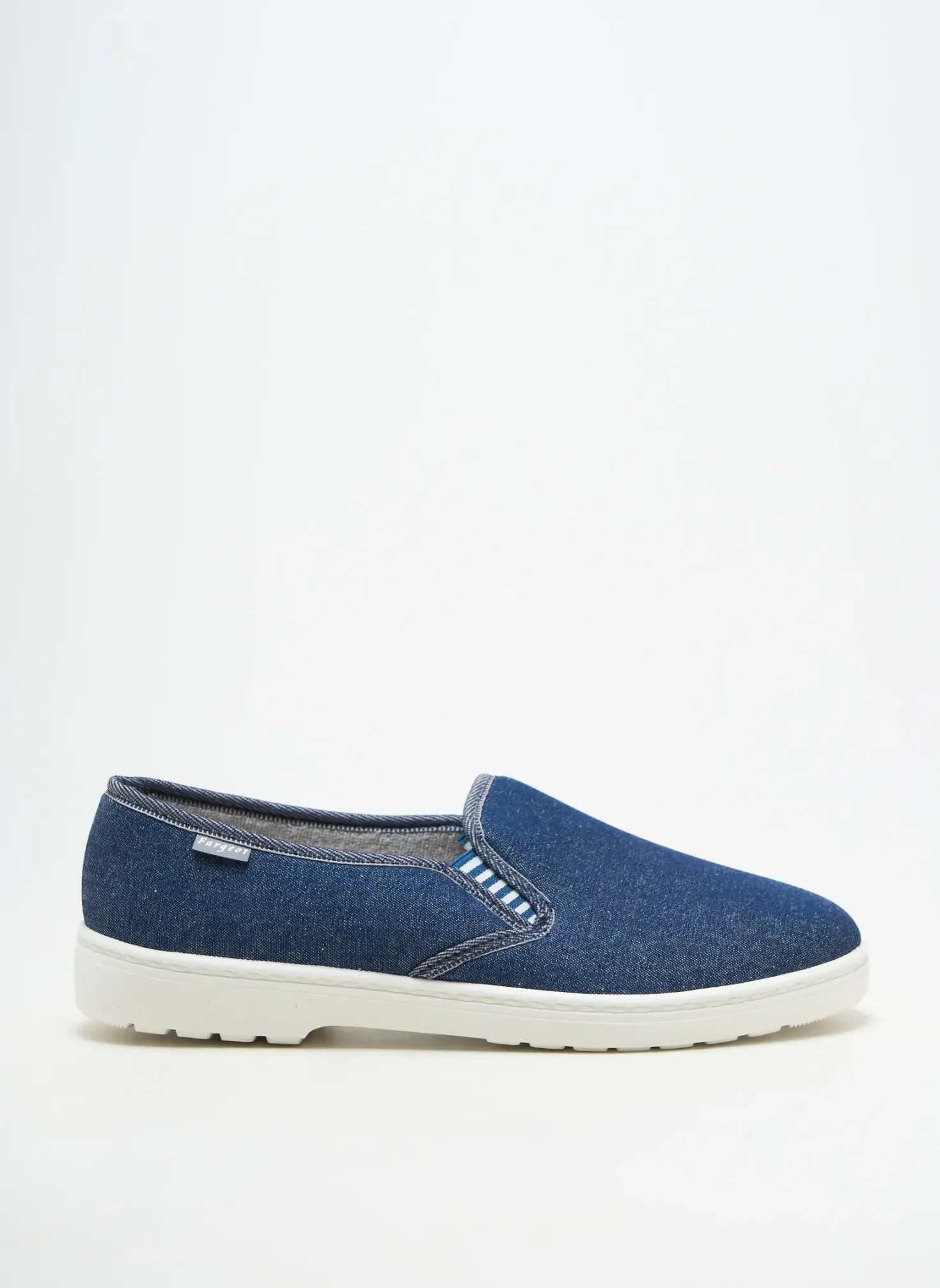 Chaussons/pantoufles Fargeot Bleu Bout Rond