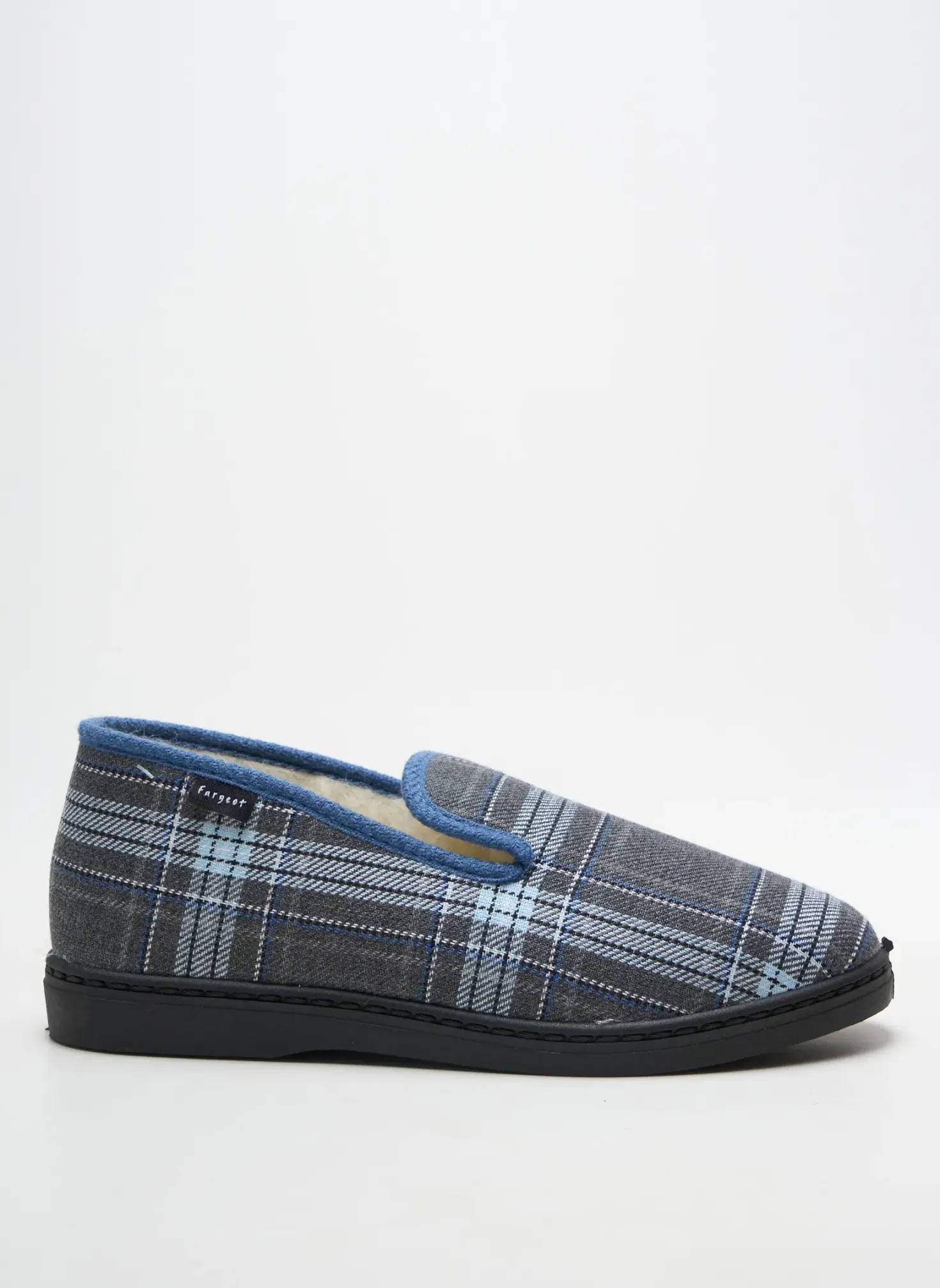 Chaussons/pantoufles Fargeot Gris Bout Rond