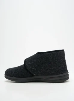 Chaussons/pantoufles Fargeot Gris Bout Rond