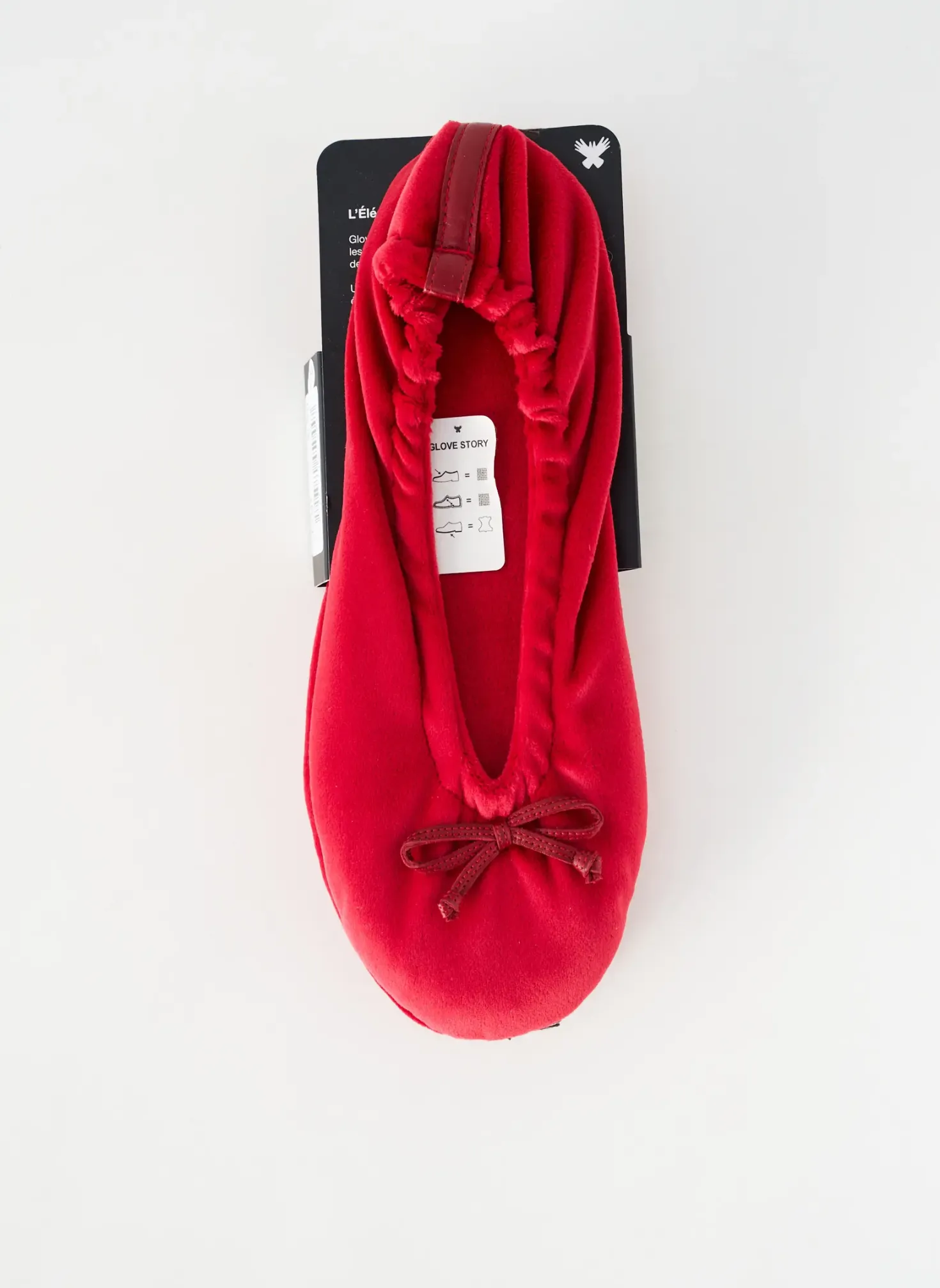 Chaussons/pantoufles Glove Story Rouge Talon Plat Jusqu'à 3cm