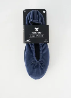 Chaussons/pantoufles Glove Story Bleu Talon Plat Jusqu'à 3cm