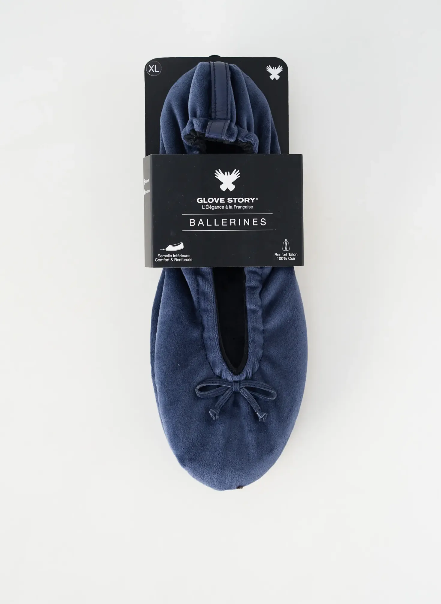 Chaussons/pantoufles Glove Story Bleu Talon Plat Jusqu'à 3cm