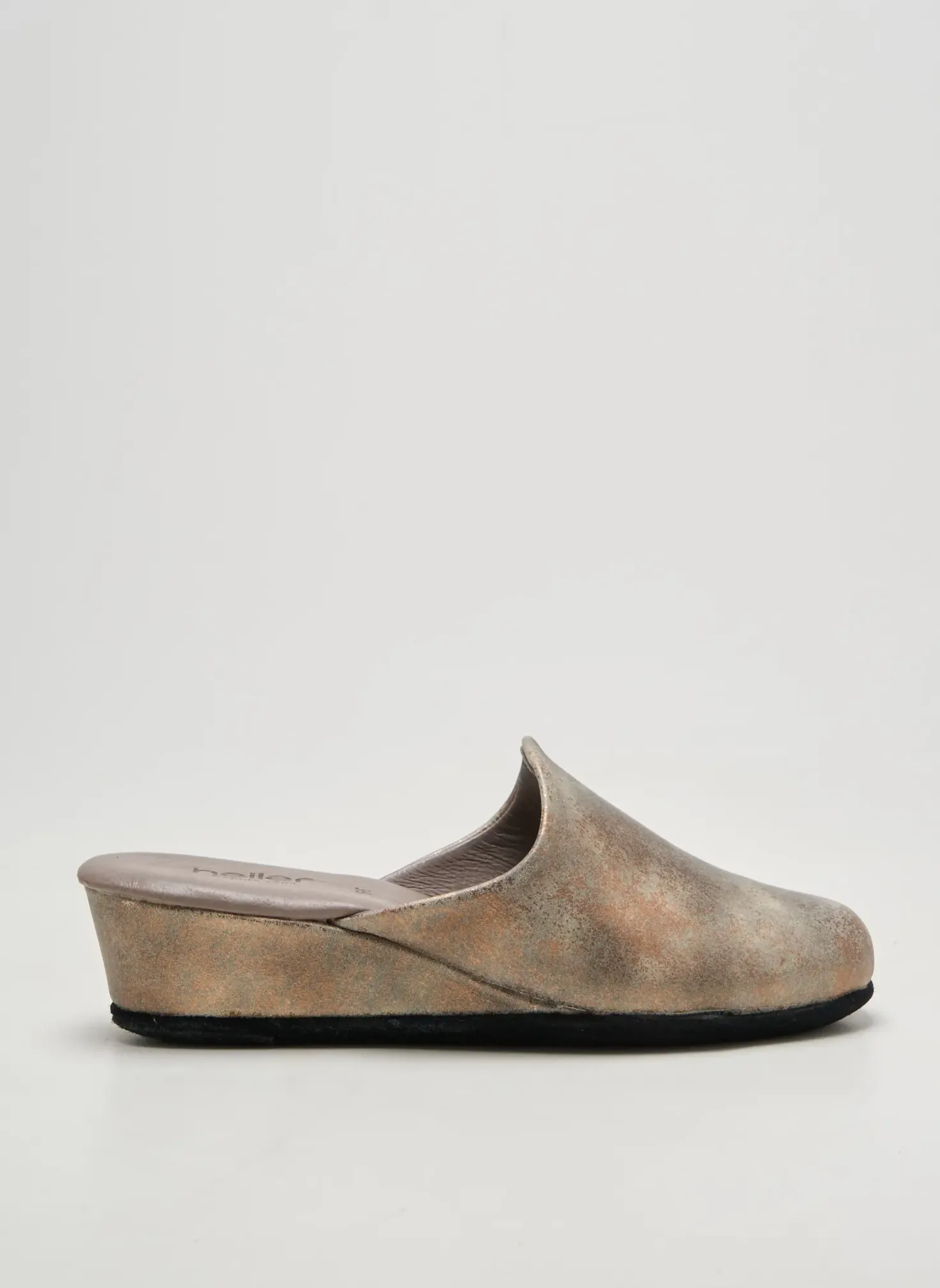 Chaussons/pantoufles Heller Gris Talon De 4 À 6cm