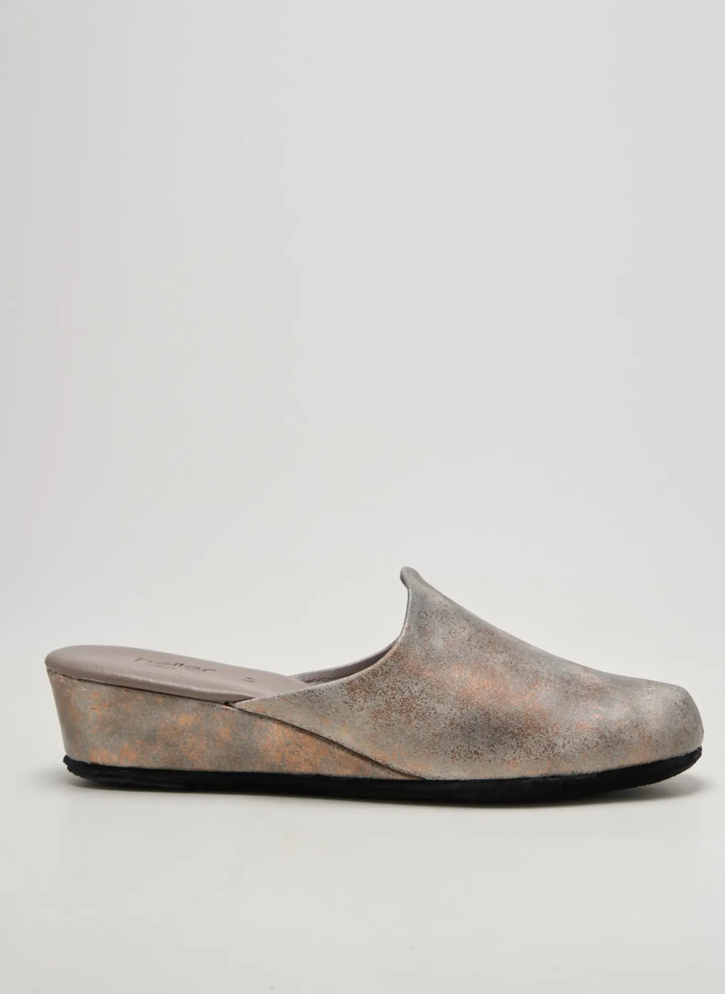 Chaussons/pantoufles Heller Gris Talon De 4 À 6cm