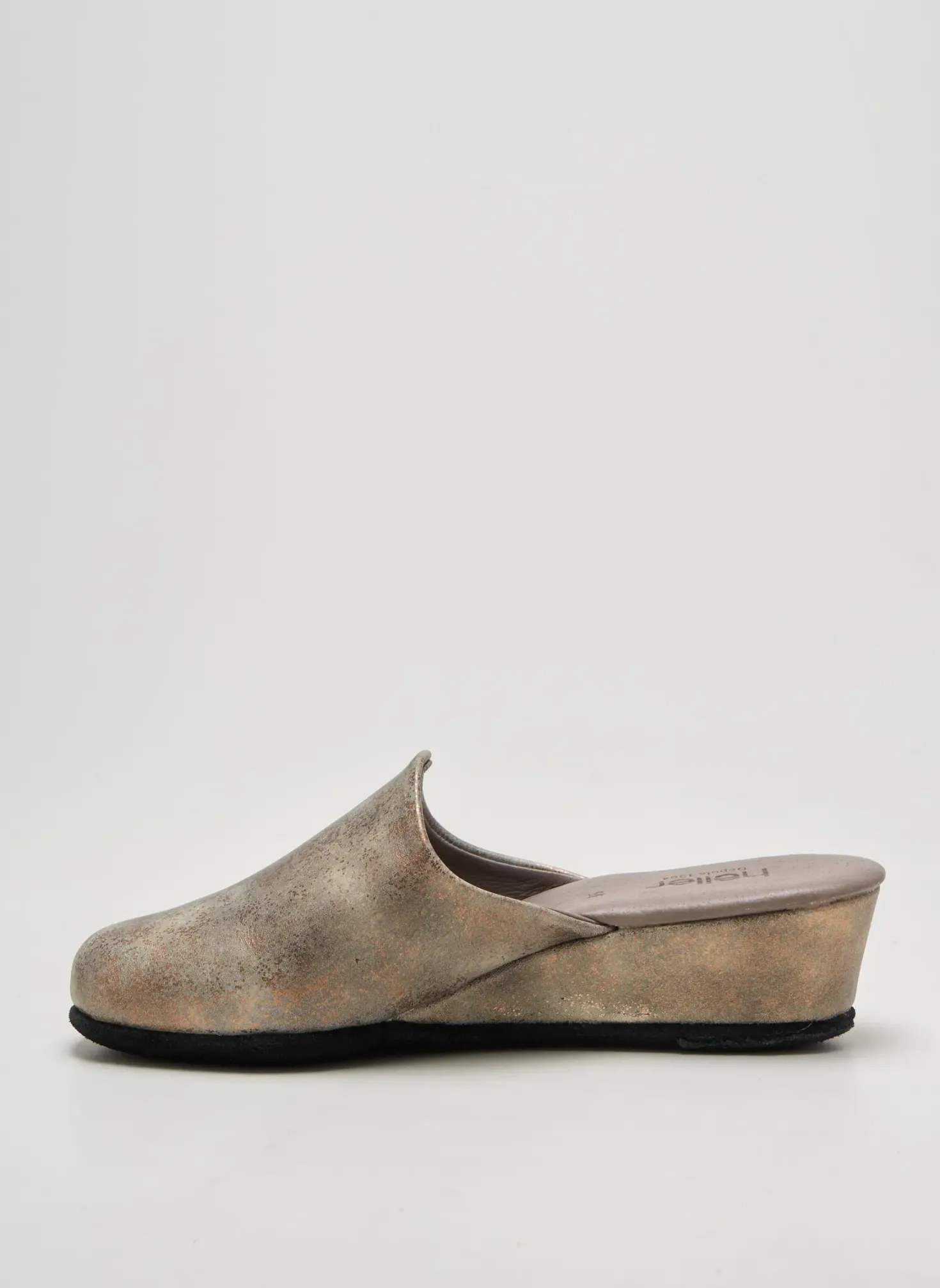 Chaussons/pantoufles Heller Gris Talon De 4 À 6cm