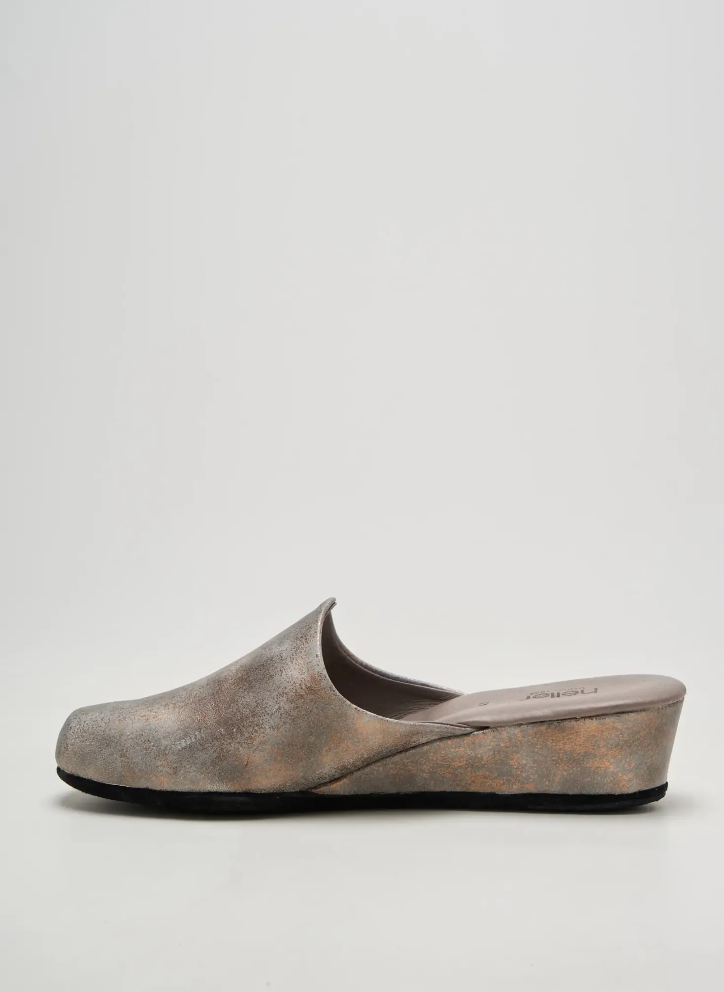 Chaussons/pantoufles Heller Gris Talon De 4 À 6cm