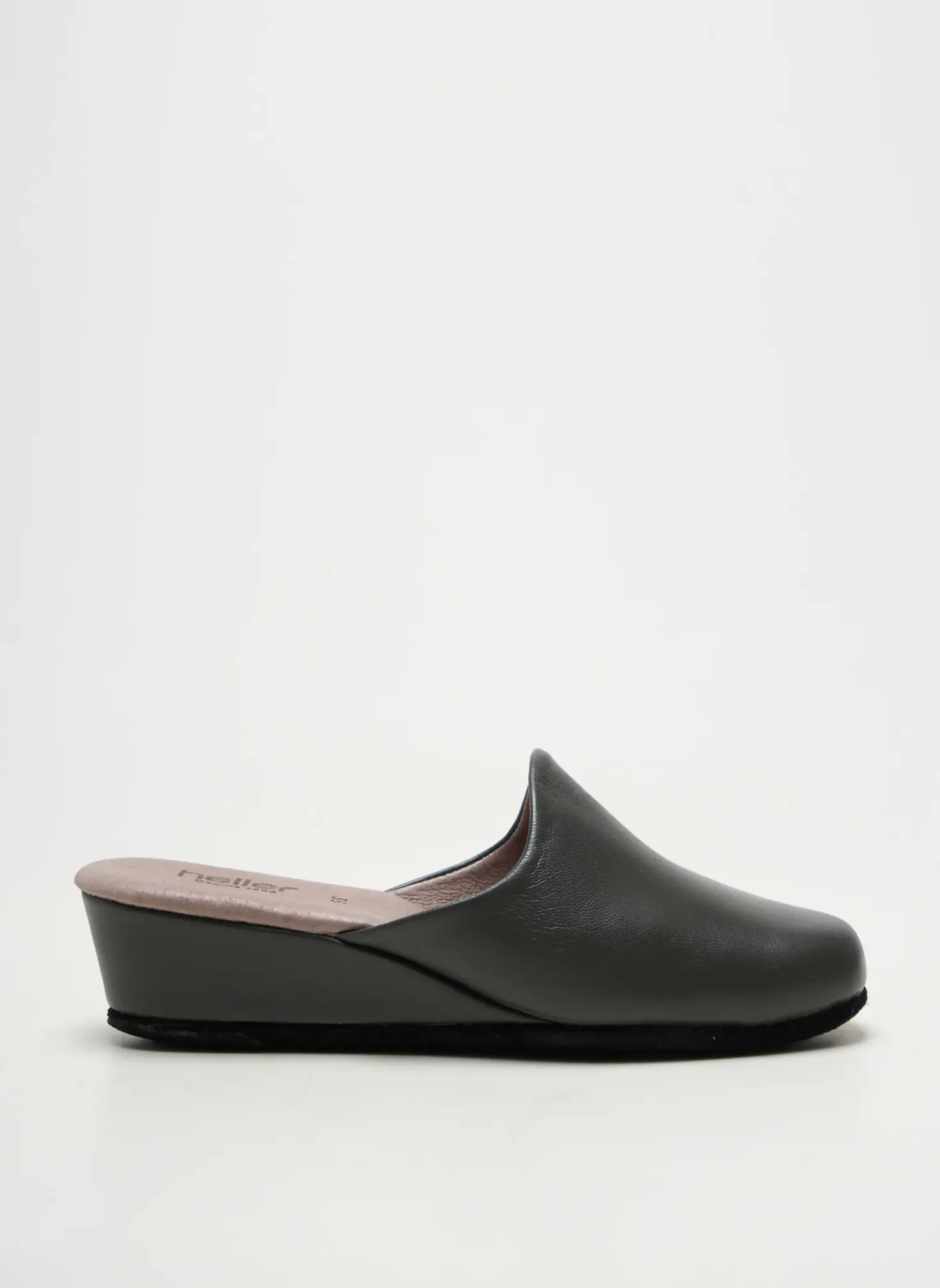 Chaussons/pantoufles Heller Gris Talon De 4 À 6cm