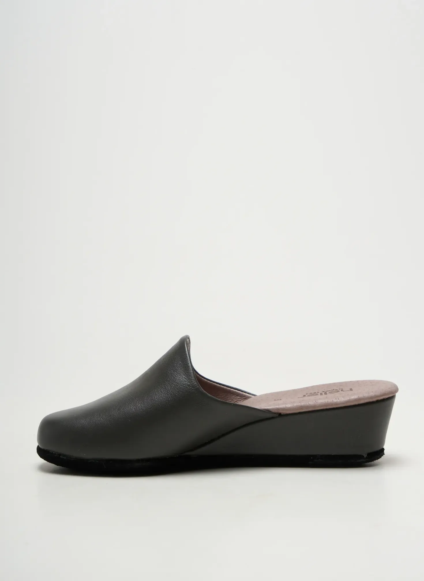 Chaussons/pantoufles Heller Gris Talon De 4 À 6cm