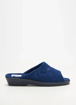 Chaussons/pantoufles La Bande À Mich' Bleu Talon Plat Jusqu'à 3cm