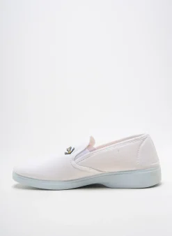 Chaussons/pantoufles La Bande À Mich' Blanc Bout Rond