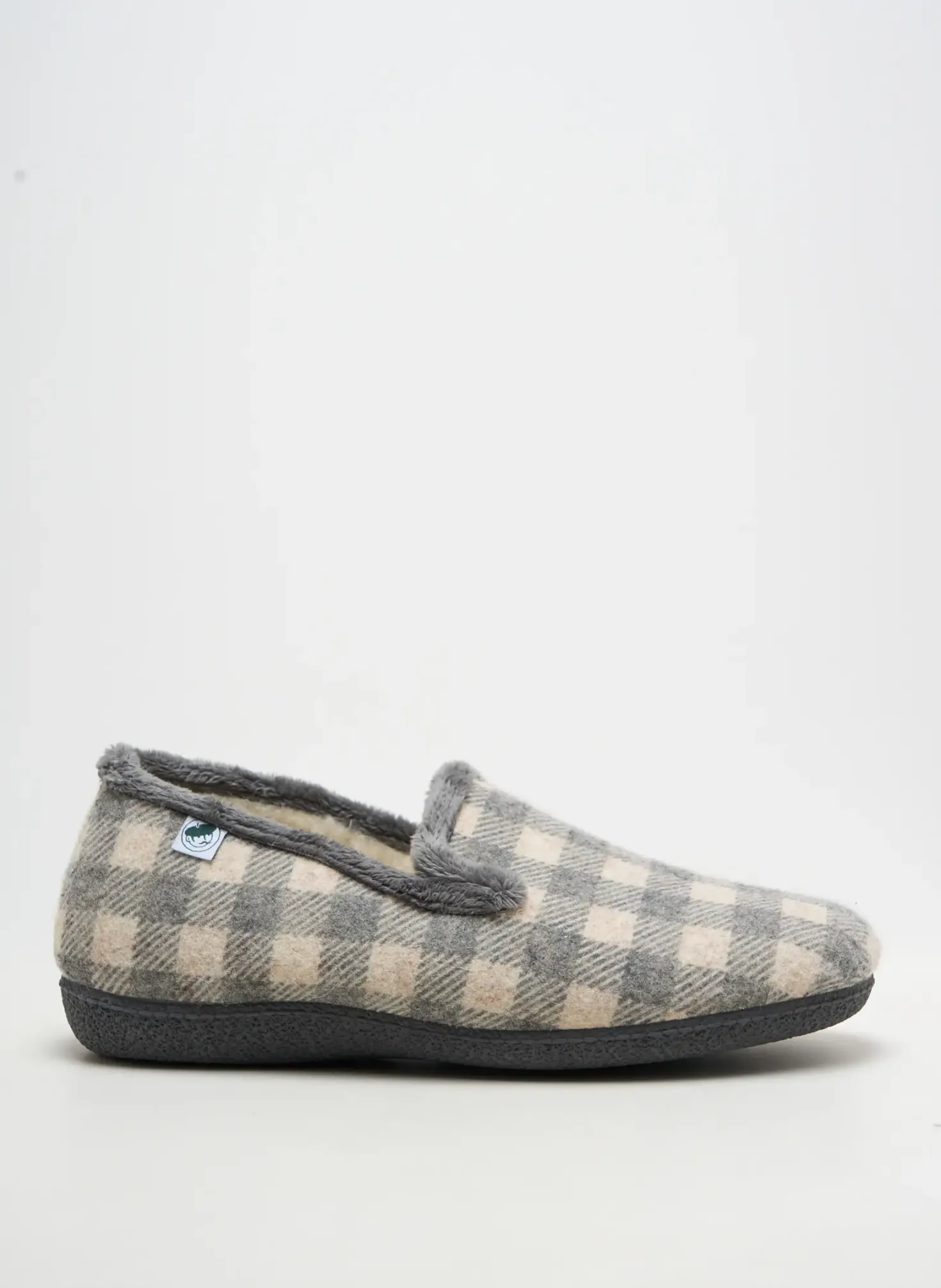 Chaussons/pantoufles La Bande À Mich' Gris Bout Rond