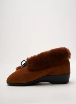 Chaussons/pantoufles Lady Orange Talon Plat Jusqu'à 3cm