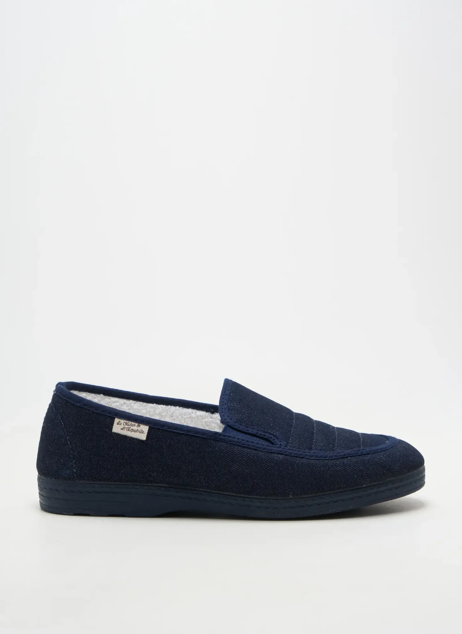 Chaussons/pantoufles La Maison De L'espadrille Bleu Bout Rond