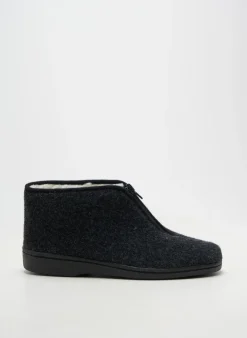 Chaussons/pantoufles La Maison De L'espadrille Gris Bout Rond