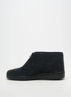 Chaussons/pantoufles La Maison De L'espadrille Gris Bout Rond