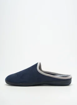 Chaussons/pantoufles La Maison De L'espadrille Bleu Talon Plat Jusqu'à 3cm
