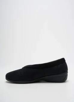 Chaussons/pantoufles La Maison De L'espadrille Noir Talon Plat Jusqu'à 3cm