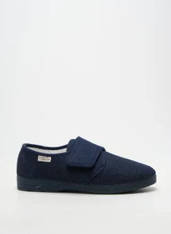 Chaussons/pantoufles La Maison De L'espadrille Bleu Bout Rond