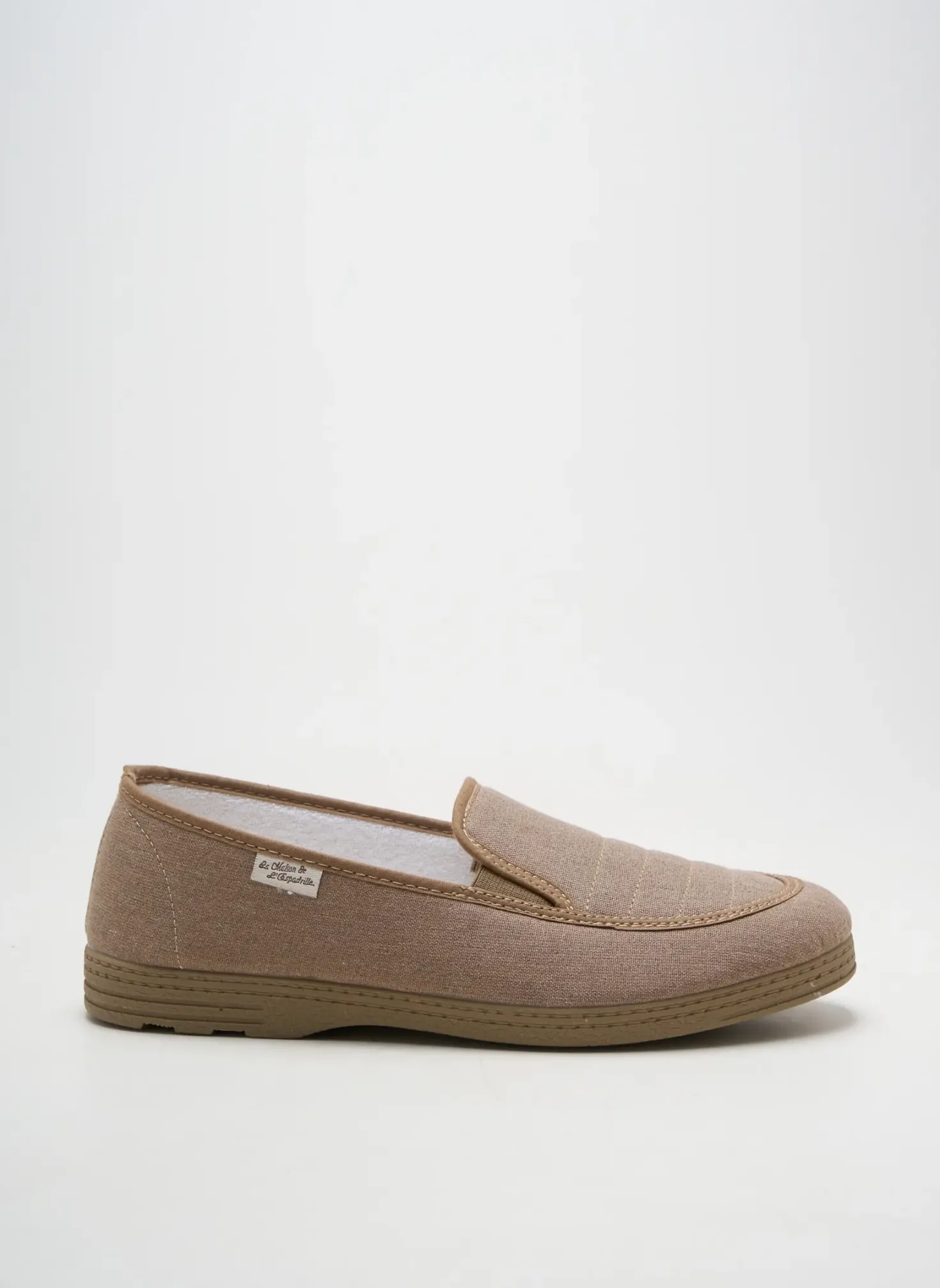 Chaussons/pantoufles La Maison De L'espadrille Marron Bout Rond