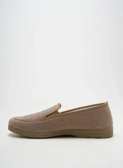 Chaussons/pantoufles La Maison De L'espadrille Marron Bout Rond