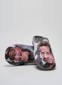 Chaussons/pantoufles La Maison De L'espadrille Gris Bout Rond