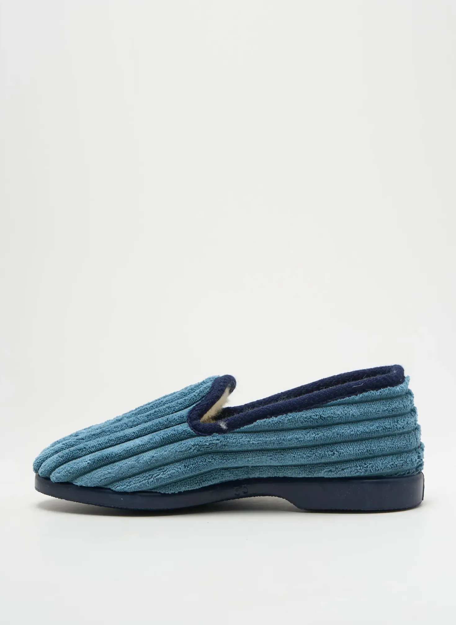 Chaussons/pantoufles La Vague Bleu Bout Rond