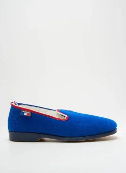 Chaussons/pantoufles La Vague Bleu Bout Rond