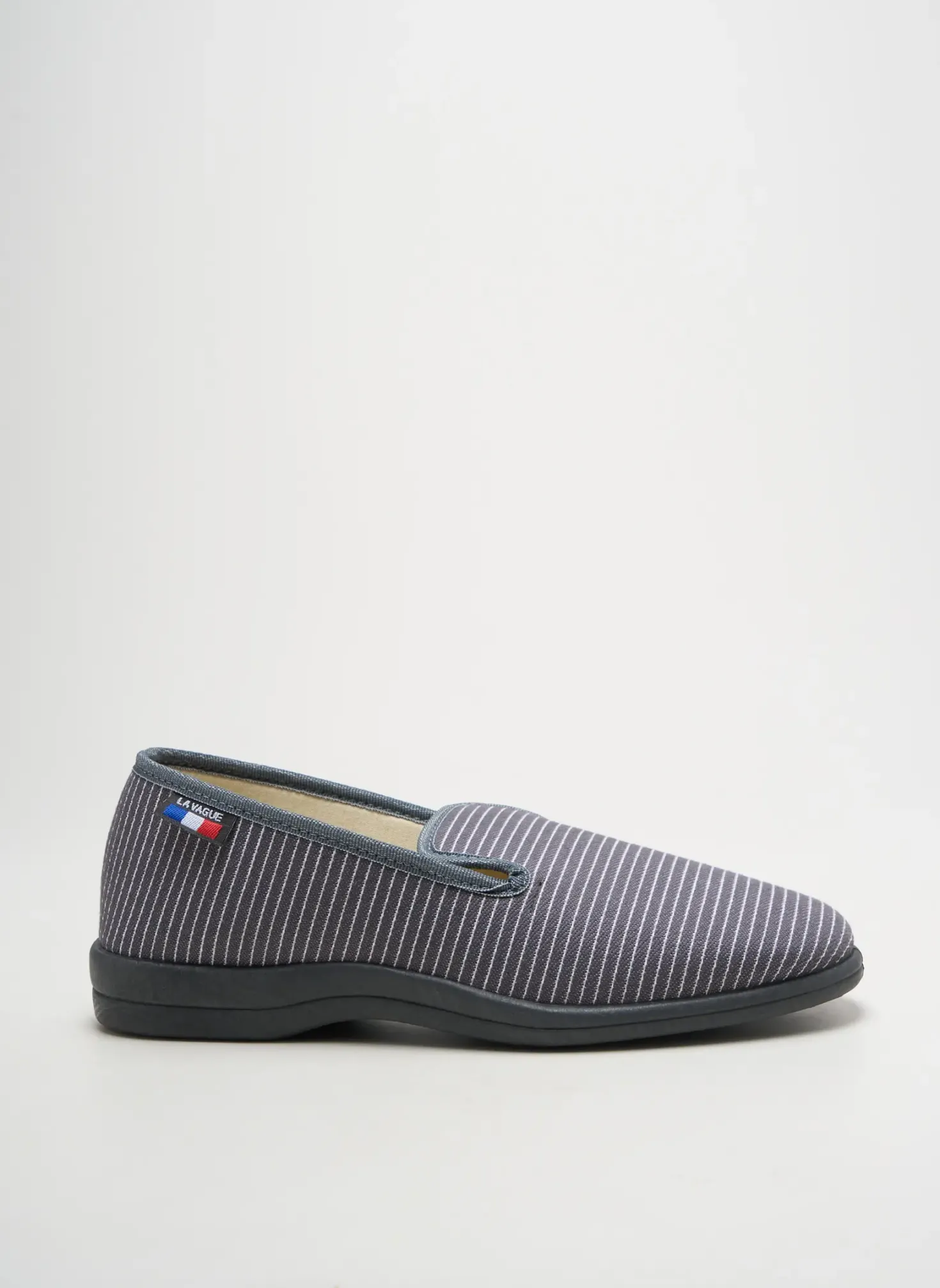 Chaussons/pantoufles La Vague Gris Bout Rond