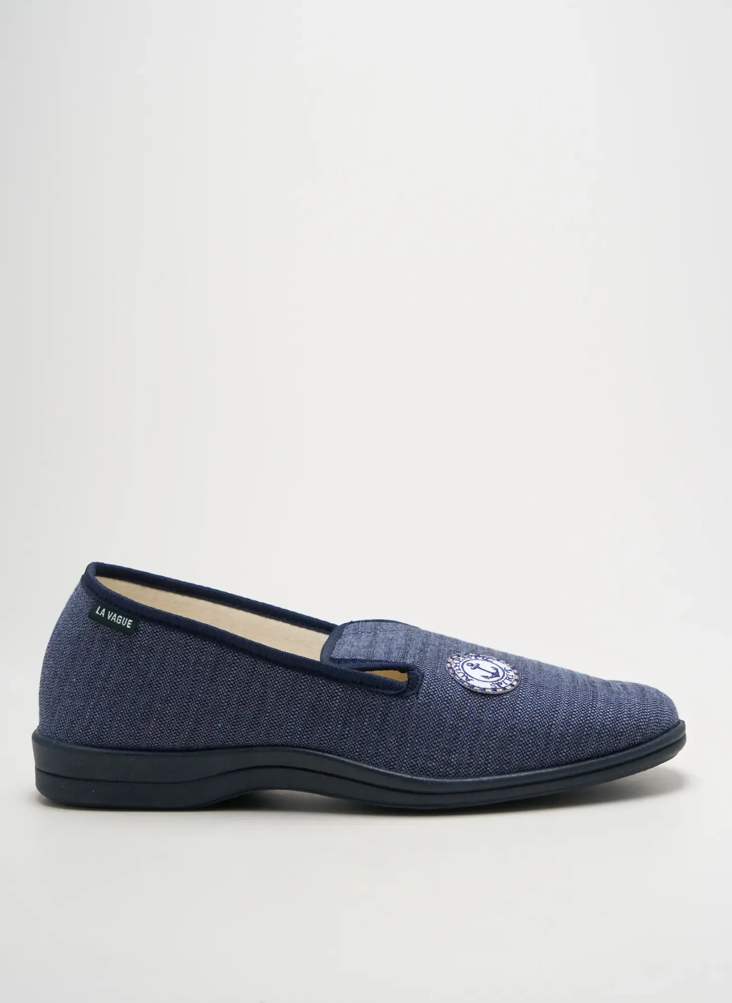 Chaussons/pantoufles La Vague Bleu Bout Rond